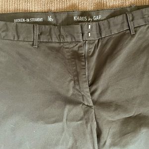 Hunter green Gap khakis